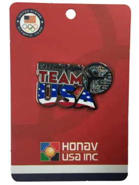 2020 Summer Olympics Tokyo Japan "Team USA" Rhythmic Gym Pictogram Lapel Pin