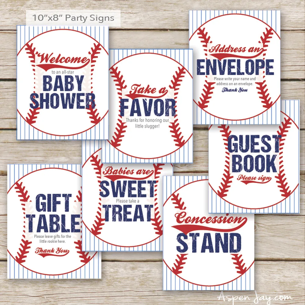 Baseball Baby Shower Package