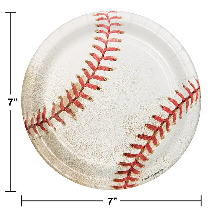 Baseball Paper Dessert Plates (8/Pkg)