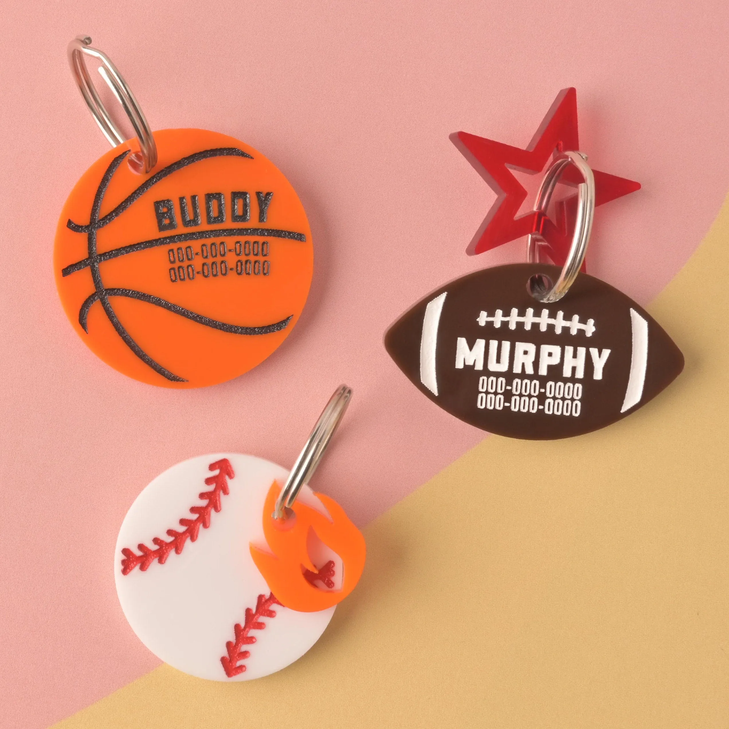 Baseball Personalized Pet tag