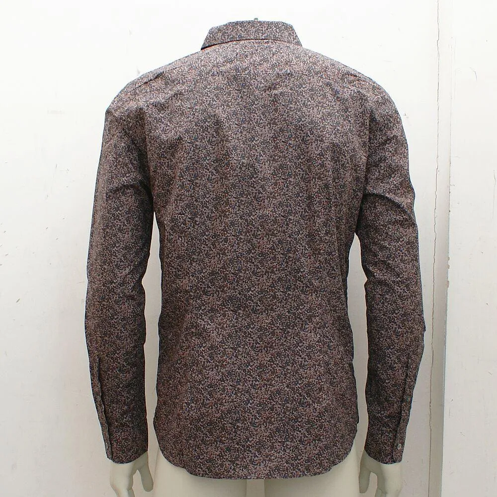 Brown Floral Print 'Campbell' Shirt