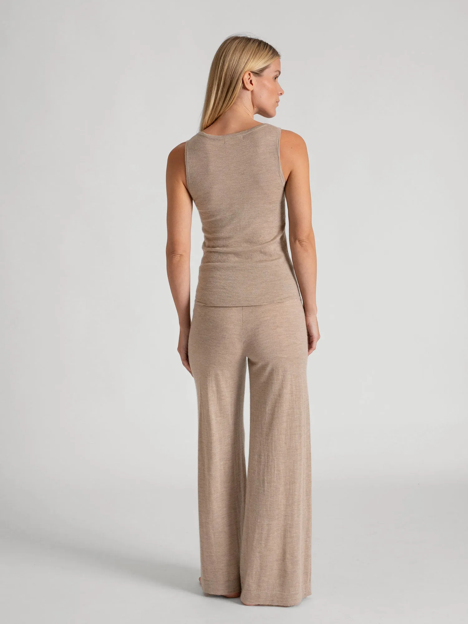 Cashmere pants "Air pants" - taupe