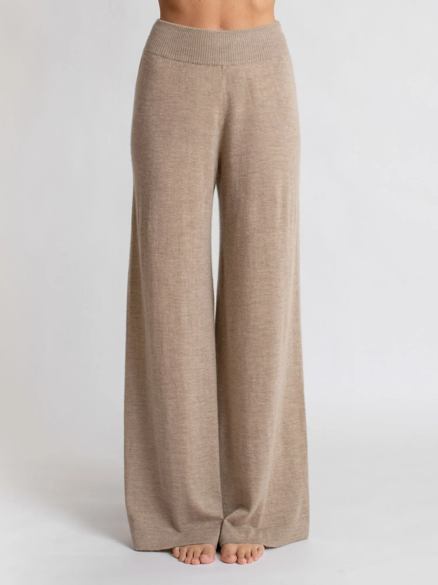 Cashmere pants "Air pants" - taupe