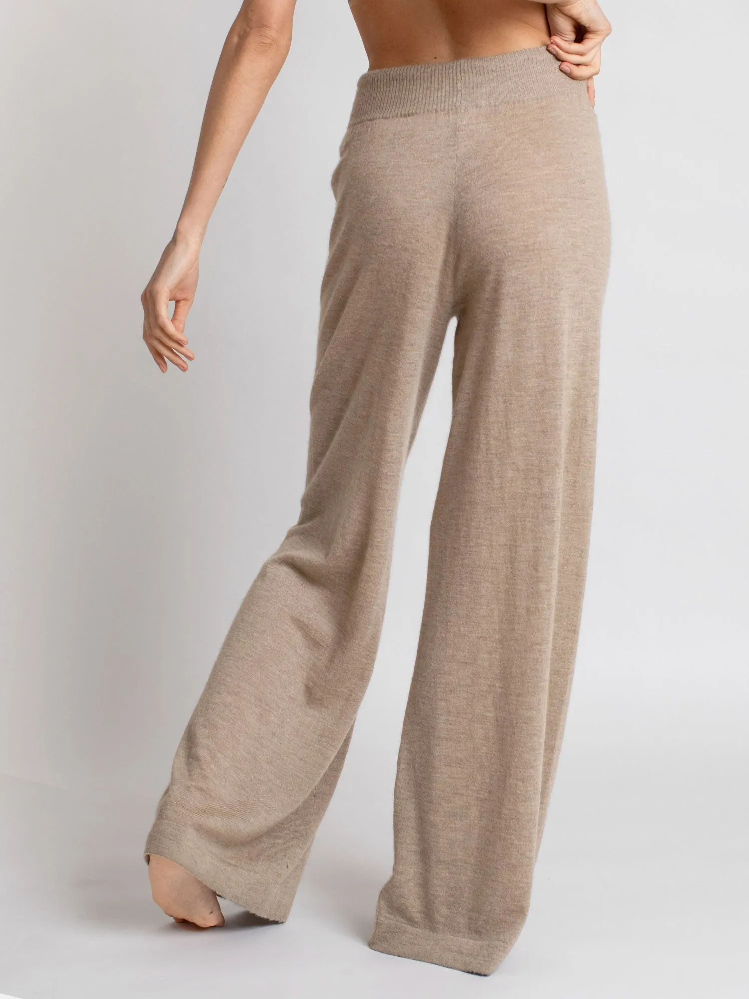 Cashmere pants "Air pants" - taupe