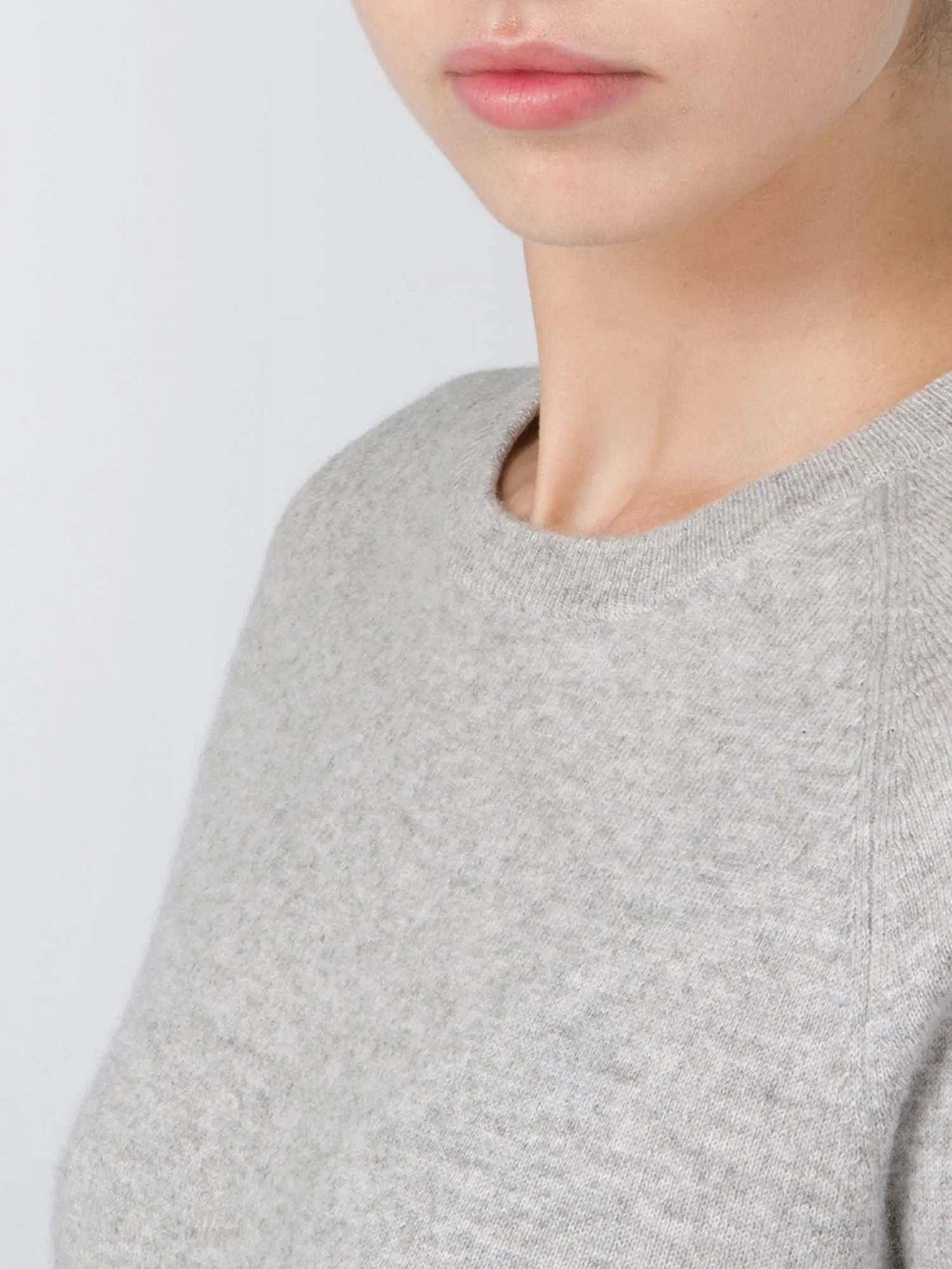 Classic Crew Neck Sweater_CB_Light Grey/Yellow