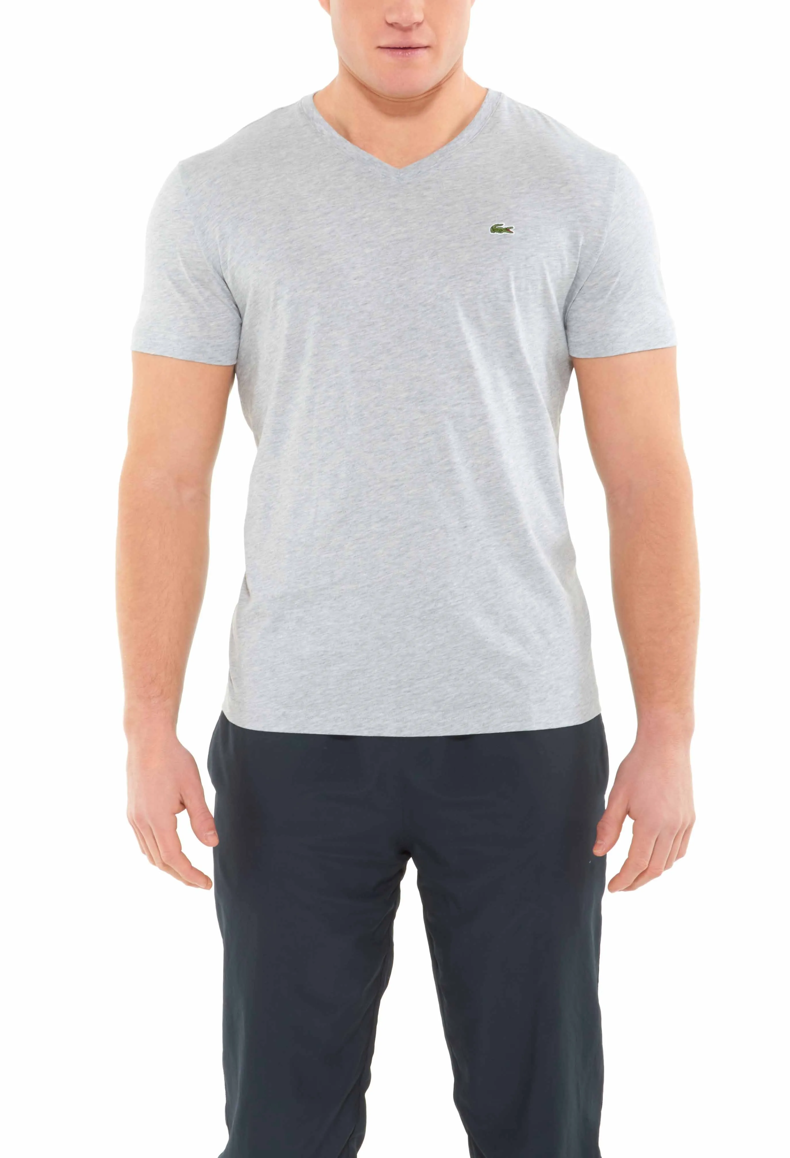 Lacoste Short Sleeve Pima Jersey V neck T-shirt Style # TH6604-51