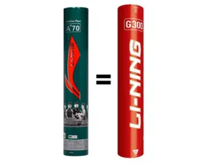 Li-Ning A  70 / G300 [77 speed] Feather Shuttle