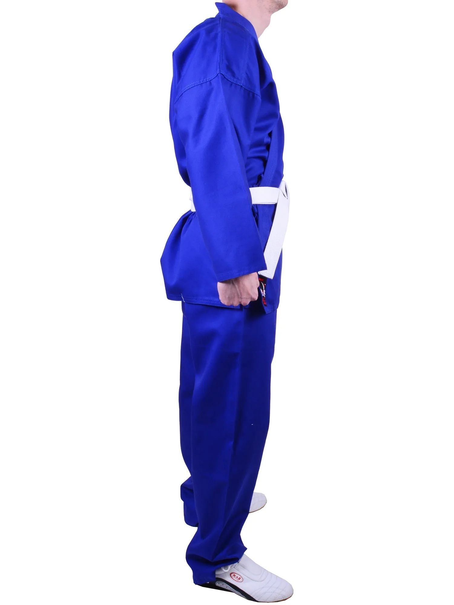 MAR-005B | Blue Karate Student Uniform Gi (8oz Fabric)   FREE BELT