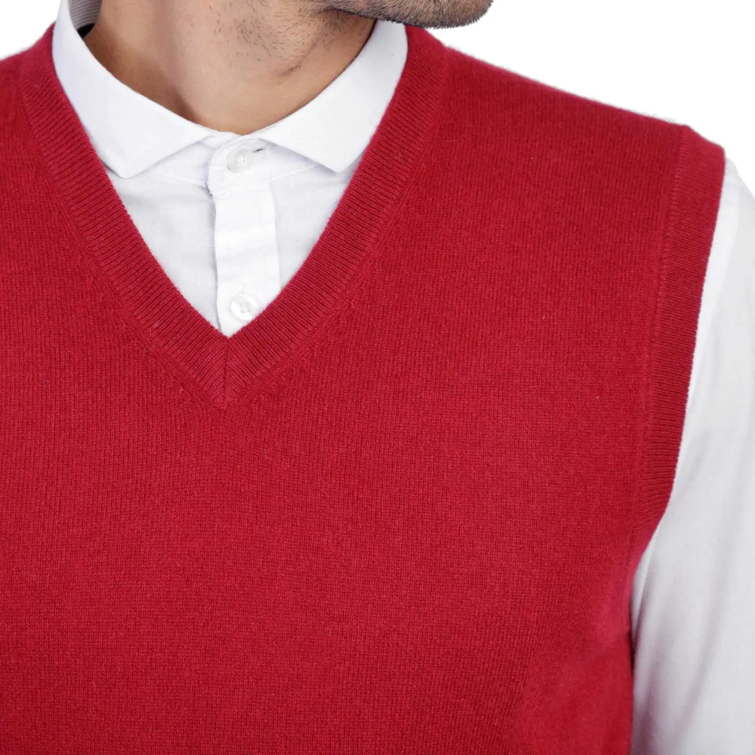 Mens Cashmere Sleeveless Sweater Vest