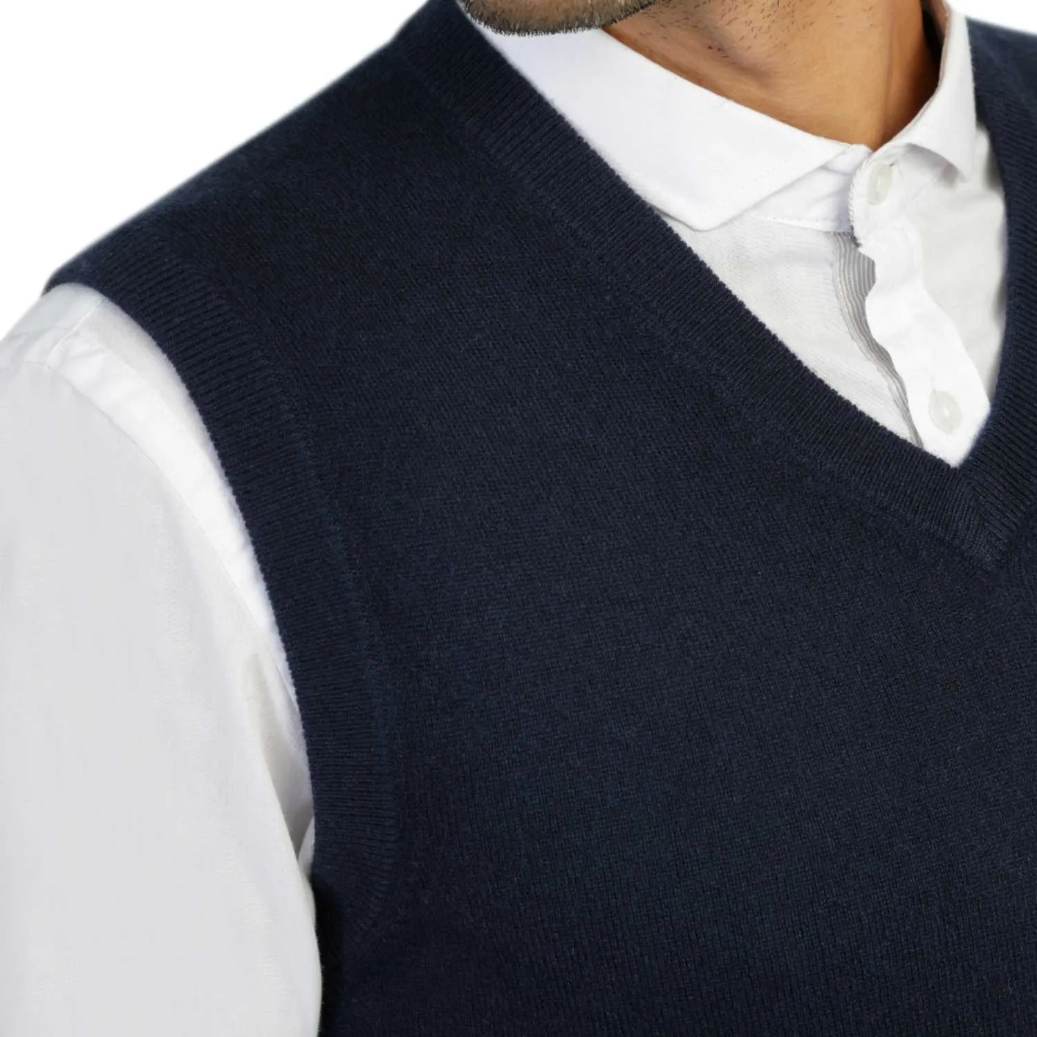 Mens Cashmere Sleeveless Sweater Vest