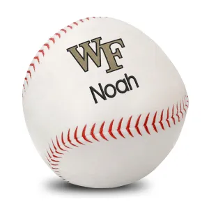 Personalized Wake Forest Demon Deacons Plush Baseball