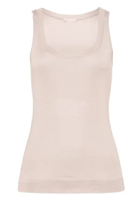 Silk/Cashmere Silk And Cashmere Scoop Neck Tank Top | Vanilla 71653-1203